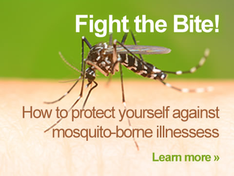 Fight the Bite! How to protect yourself against mosquito-borne illnesses.