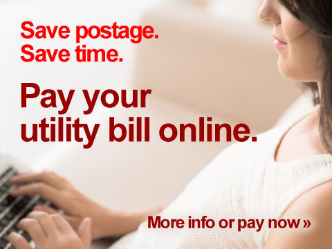 Save postage. Save time. Pay your utility bill online.