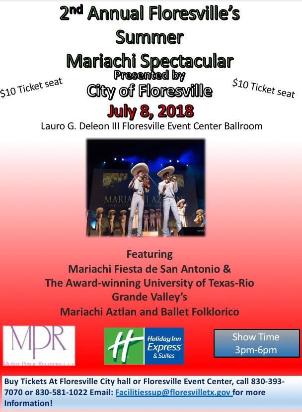 Second Annual Summer Mariachi Spectacular and Ballet Folklorico