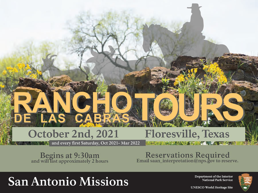 Rancho de las Cabras Tours in Floresville, Texas (San Antonio Missions and National Park Service)