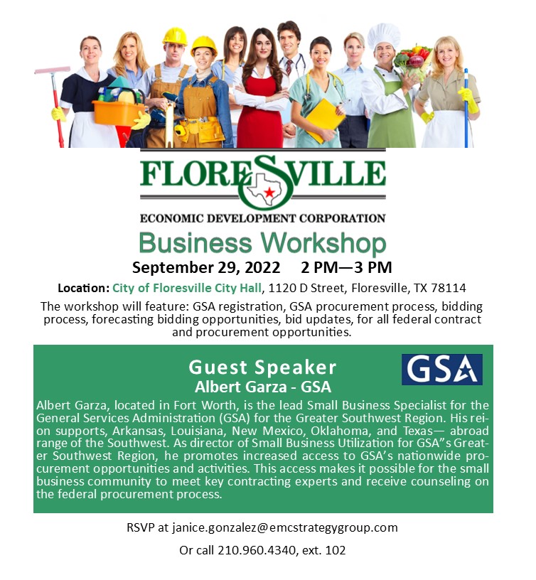 GSA Business Workshop, Floresville, Texas, September 29, 2022