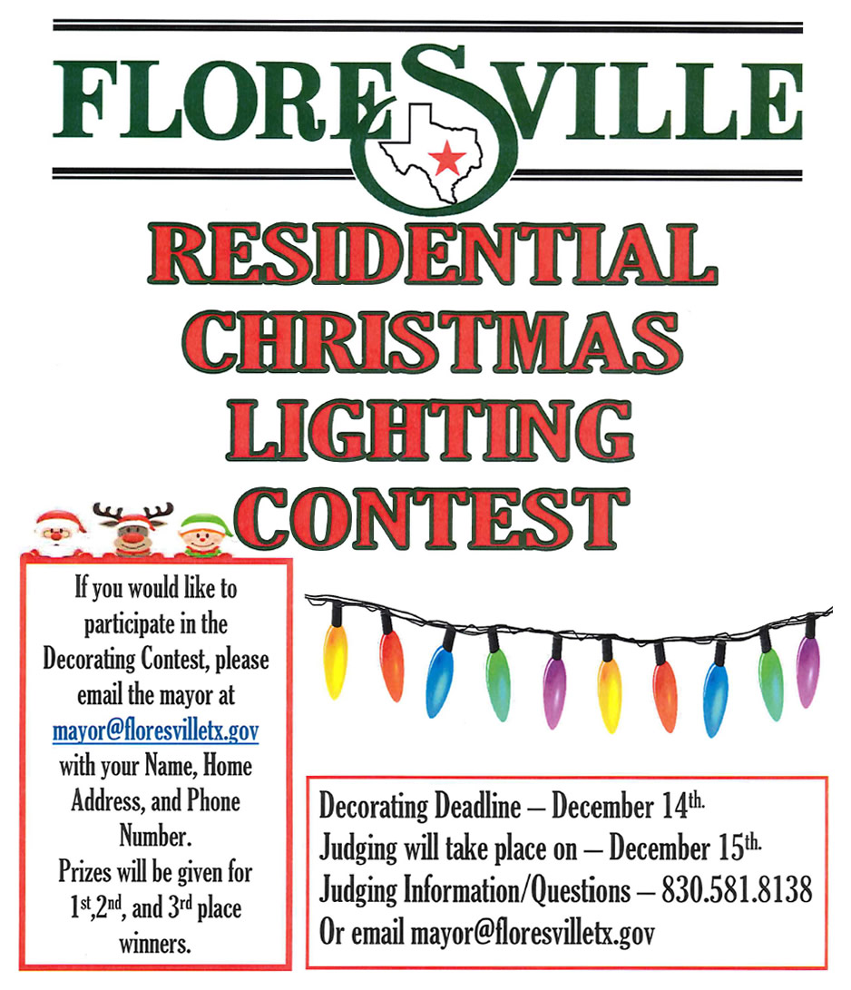 2023 Residential Christmas Lighting Contest, Floresville, Texas