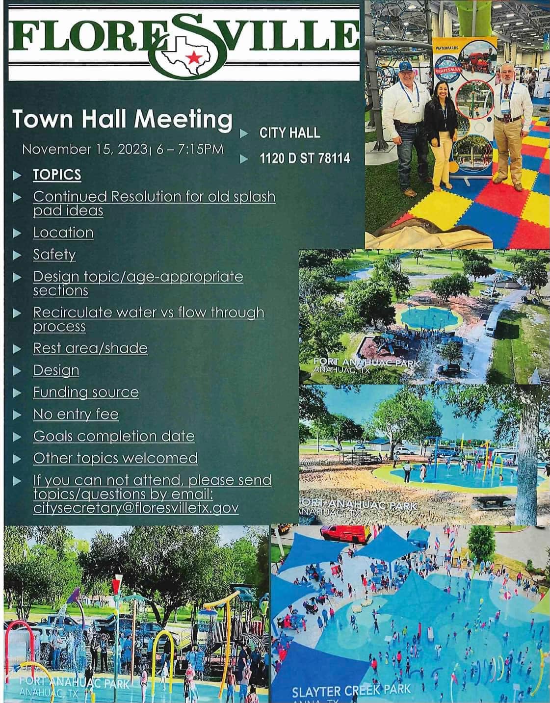 Town Hall Meeting, November 15, 2023