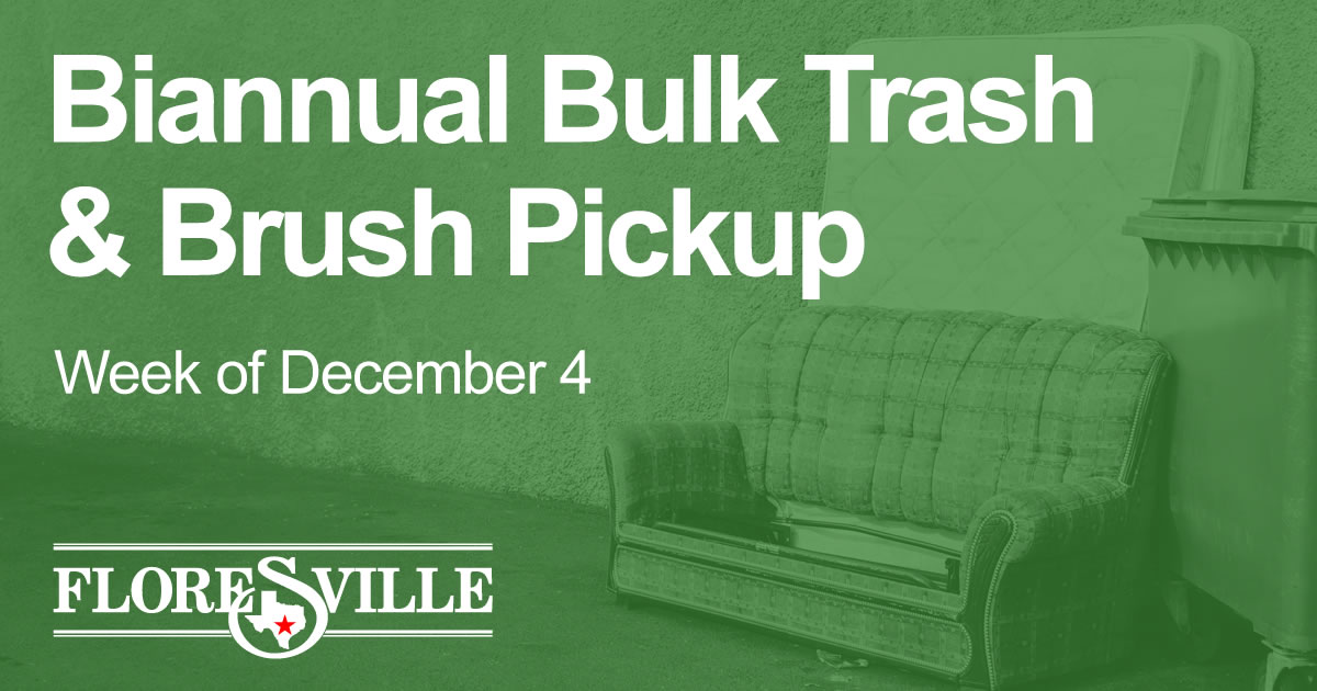 Bulk and Brush Pickup Burleson, TX - Official Website