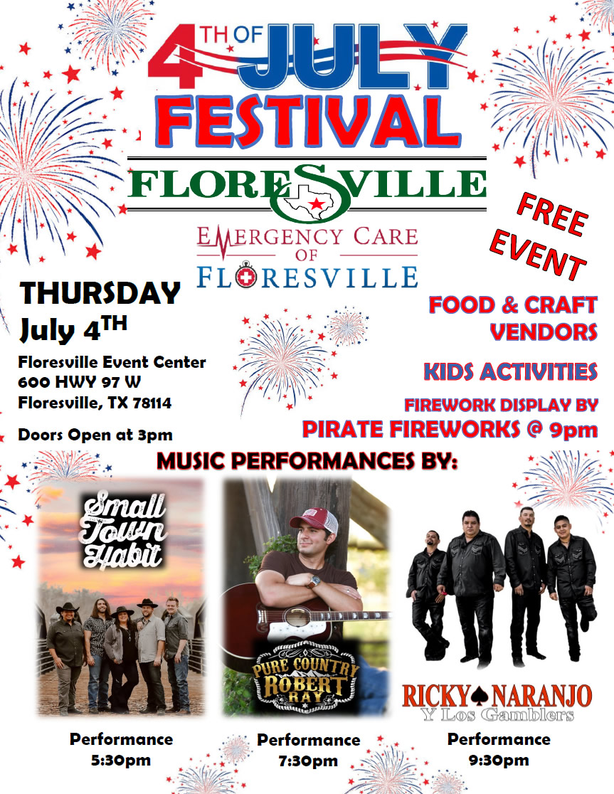 Fourth of July Festival, Floresville, Texas, Thursday, July 4, 2024, Floresville Event Center