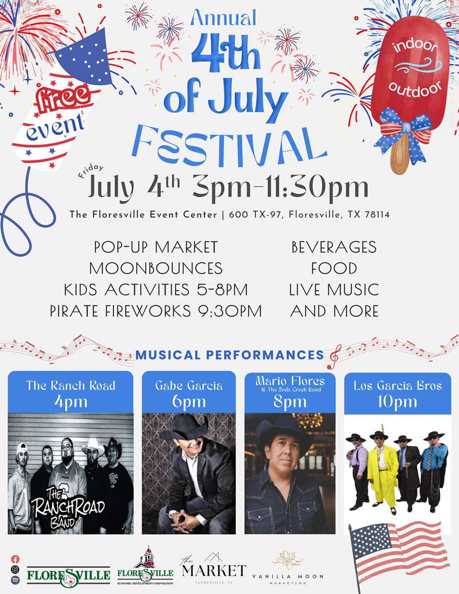 Fourth of July Festival, Floresville, Texas, Friday, July 4, 2025