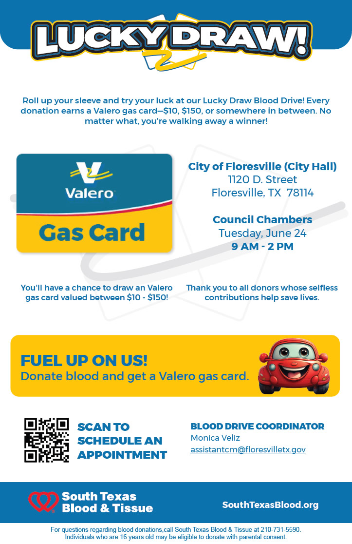 June 24, 2025: Floresville Blood Drive