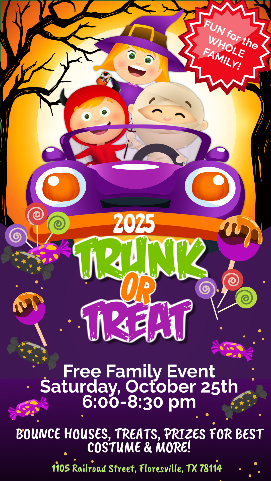 CAST-CAC Trunk or Treat, Saturday, October 25, 2025, Floresville, Texas